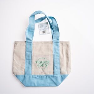 Trader Joe’s Mini Canvas Tote - Blue